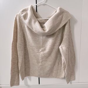 Off-the-shoulder sweater
